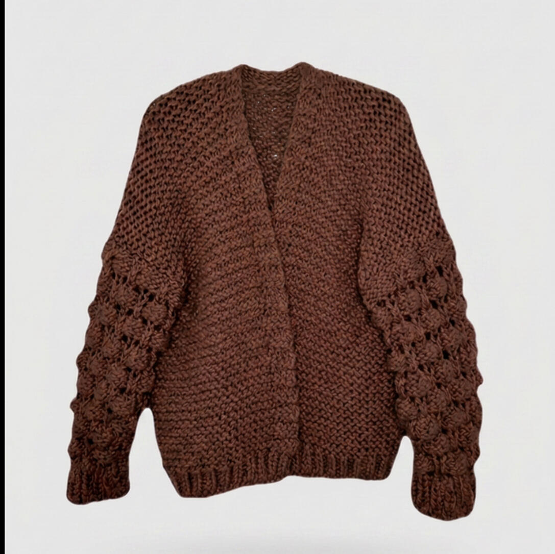 Chocolate brown cardigan